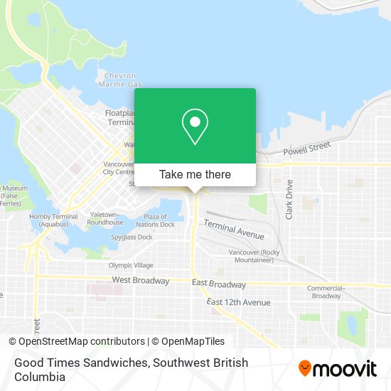 Good Times Sandwiches map