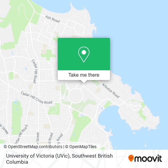 University of Victoria (UVic) map