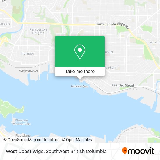 West Coast Wigs map