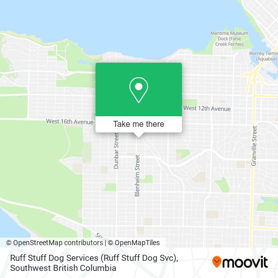 Ruff Stuff Dog Services map