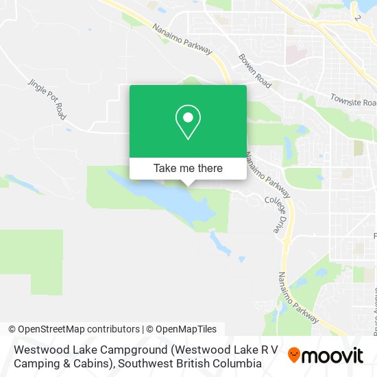 Westwood Lake Campground (Westwood Lake R V Camping & Cabins) map