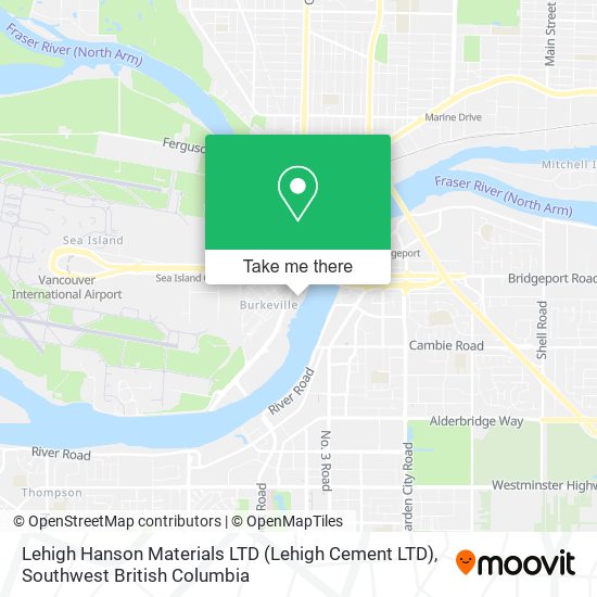 Lehigh Hanson Materials LTD (Lehigh Cement LTD) map