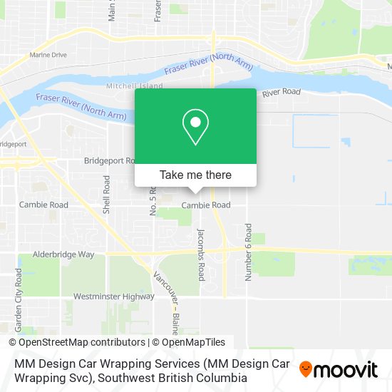 MM Design Car Wrapping Services map