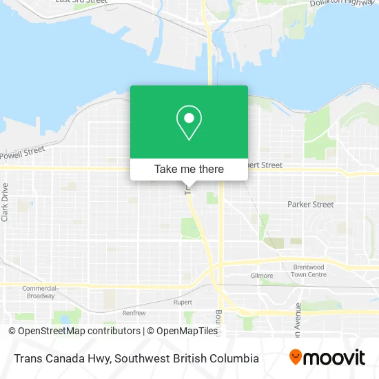 Trans Canada Hwy map