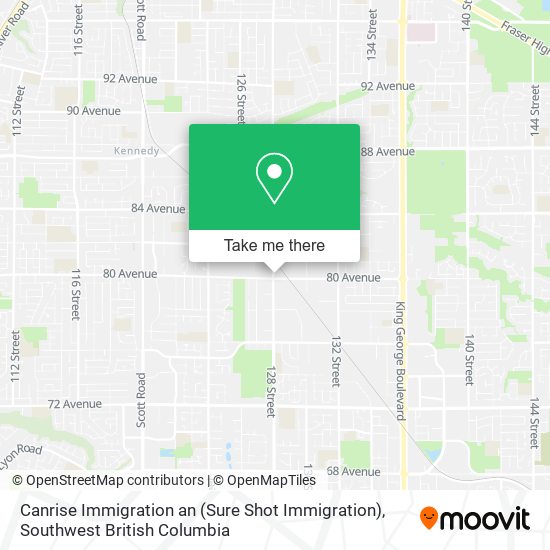 Canrise Immigration an (Sure Shot Immigration) map