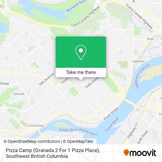 Pizza Camp (Granada 2 For 1 Pizza Place) map