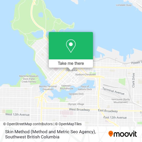 Skin Method (Method and Metric Seo Agency) map