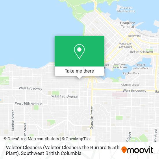 Valetor Cleaners (Valetor Cleaners the Burrard & 5th Plant) plan