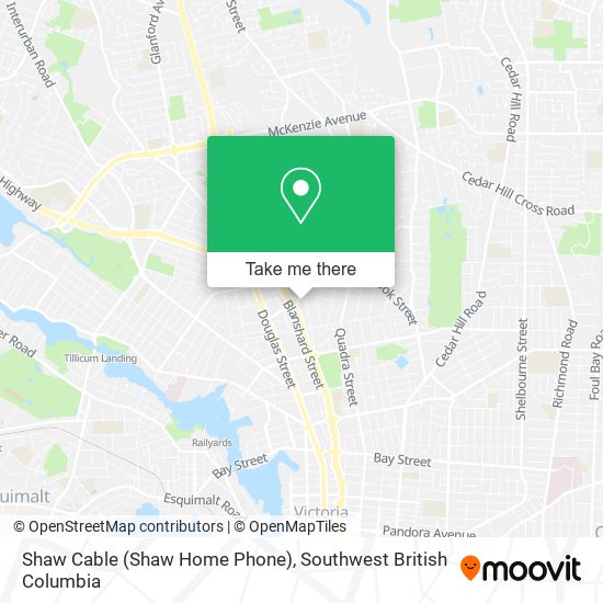 Shaw Cable (Shaw Home Phone) map