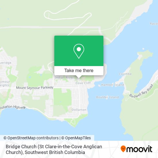 Bridge Church (St Clare-in-the-Cove Anglican Church) plan