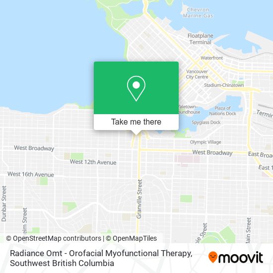 Radiance Omt - Orofacial Myofunctional Therapy map
