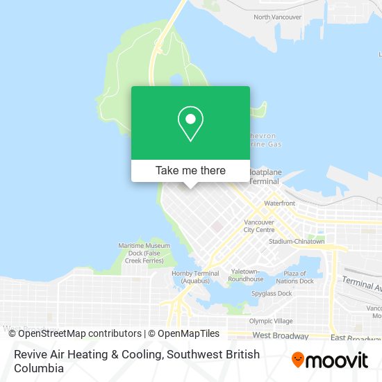 Revive Air Heating & Cooling map