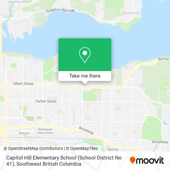 Capitol Hill Elementary School (School District No 41) map