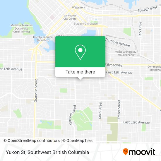 Yukon St map