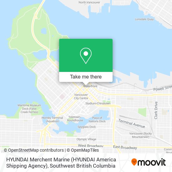HYUNDAI Merchent Marine (HYUNDAI America Shipping Agency) map