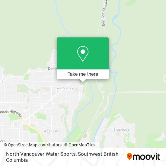 North Vancouver Water Sports map