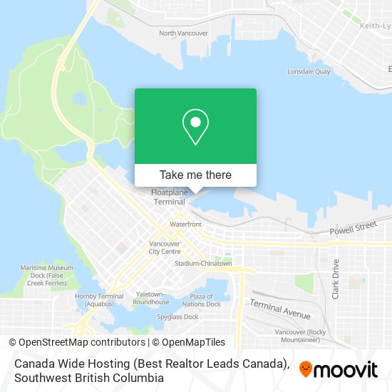 Canada Wide Hosting (Best Realtor Leads Canada) map