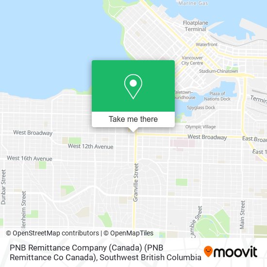 PNB Remittance Company (Canada) (PNB Remittance Co Canada) map