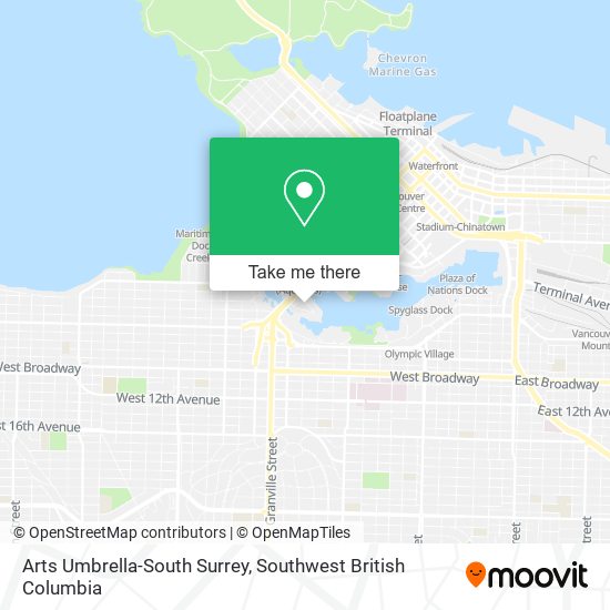 Arts Umbrella-South Surrey map