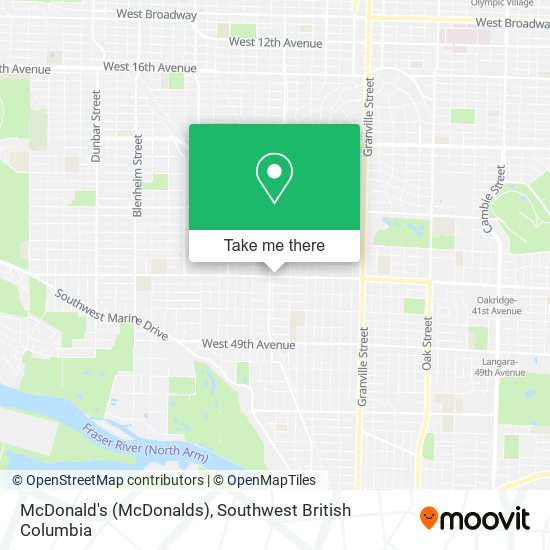 McDonald's (McDonalds) map