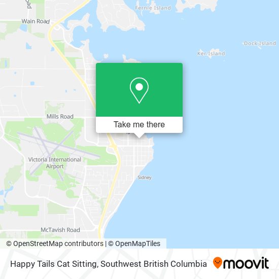 Happy Tails Cat Sitting map