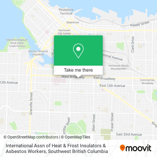 International Assn of Heat & Frost Insulators & Asbestos Workers map