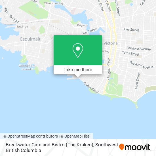 Breakwater Cafe and Bistro (The Kraken) map