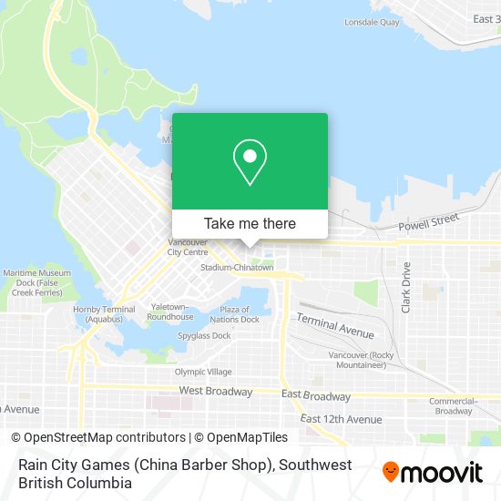 Rain City Games (China Barber Shop) map