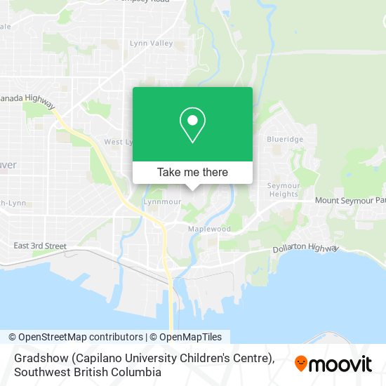 Gradshow (Capilano University Children's Centre) map