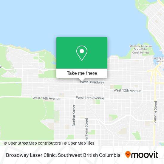 Broadway Laser Clinic map