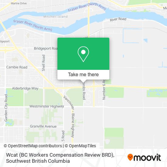 Wcat (BC Workers Compensation Review BRD) map