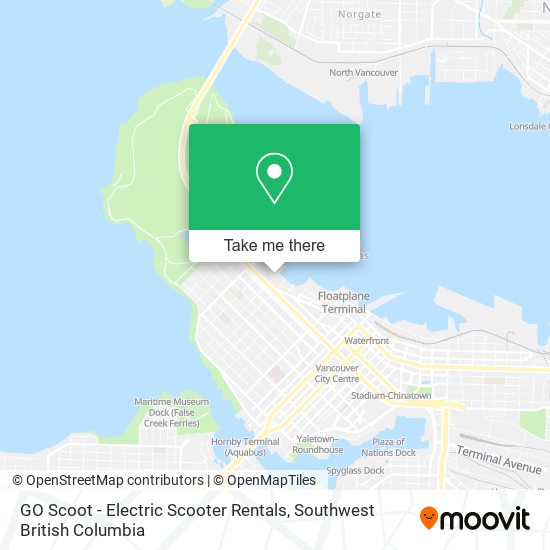 GO Scoot - Electric Scooter Rentals map