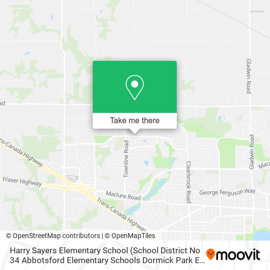 Harry Sayers Elementary School map