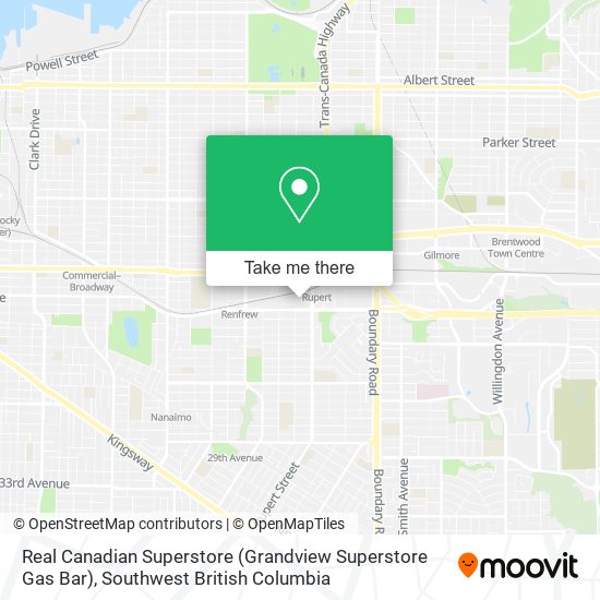 Real Canadian Superstore (Grandview Superstore Gas Bar) plan