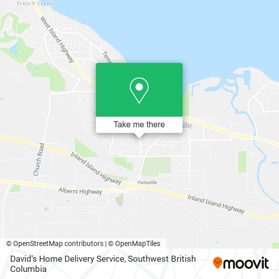 David's Home Delivery Service map