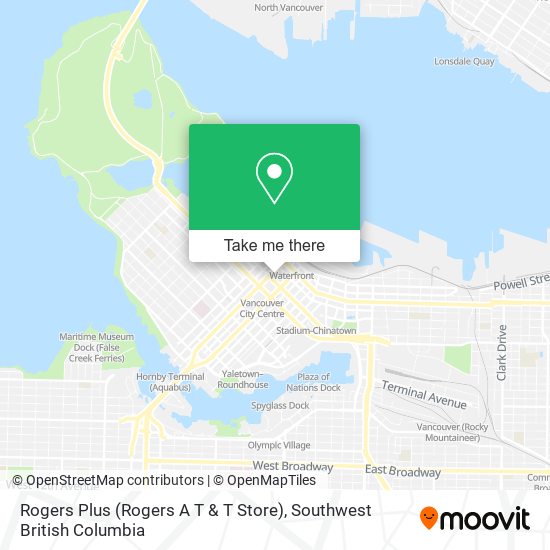 Rogers Plus (Rogers A T & T Store) map