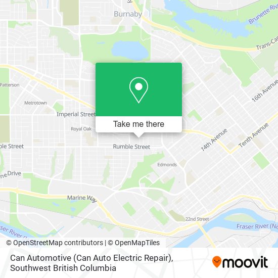 Can Automotive (Can Auto Electric Repair) map