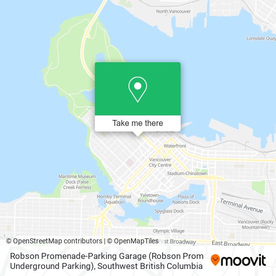 Robson Promenade-Parking Garage (Robson Prom Underground Parking) map