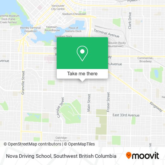 Nova Driving School map