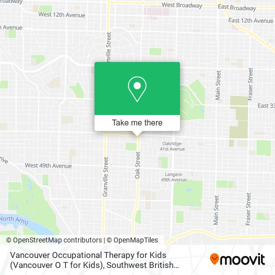 Vancouver Occupational Therapy for Kids (Vancouver O T for Kids) map