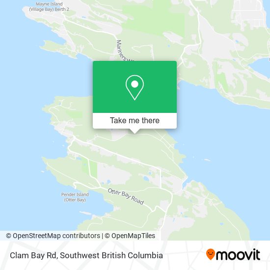 Clam Bay Rd map