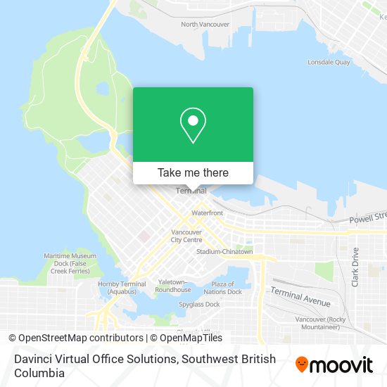 Davinci Virtual Office Solutions map