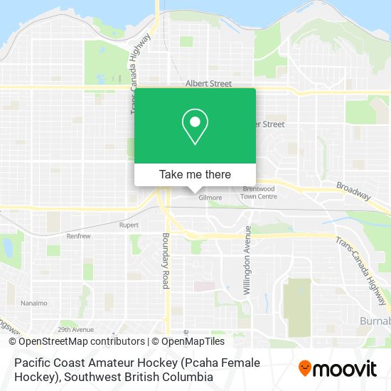Pacific Coast Amateur Hockey (Pcaha Female Hockey) map