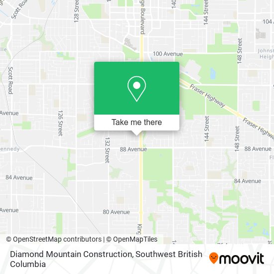 Diamond Mountain Construction map