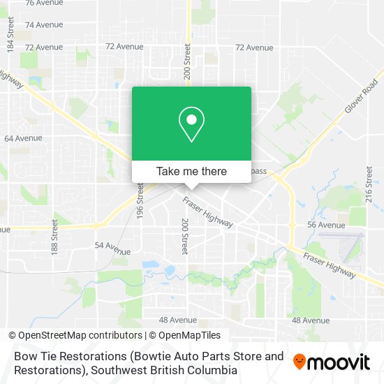 Bow Tie Restorations (Bowtie Auto Parts Store and Restorations) map
