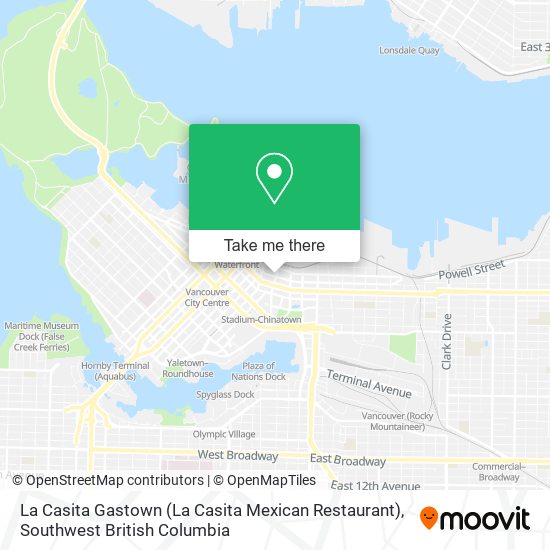 La Casita Gastown (La Casita Mexican Restaurant) map