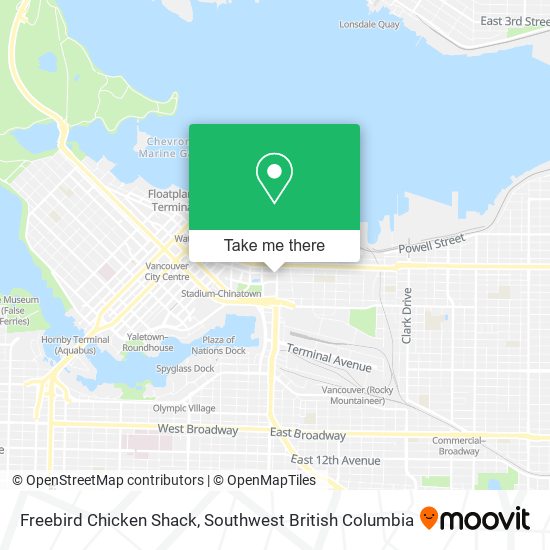 Freebird Chicken Shack map