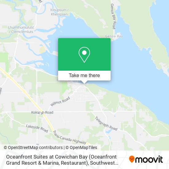 Oceanfront Suites at Cowichan Bay (Oceanfront Grand Resort & Marina, Restaurant) map