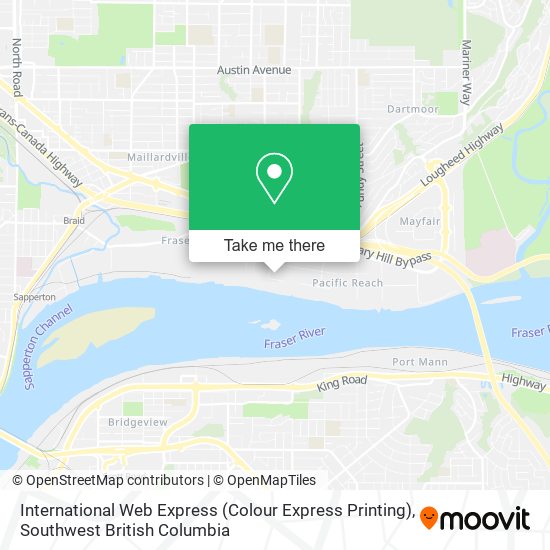 International Web Express (Colour Express Printing) map