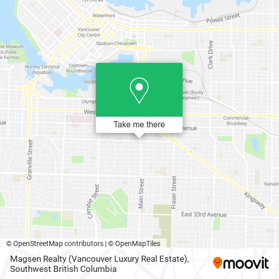 Magsen Realty (Vancouver Luxury Real Estate) map